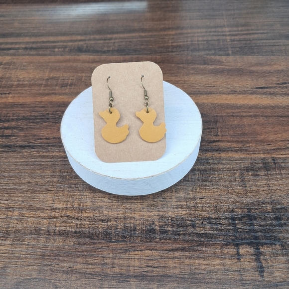 Portland Leather Jewelry - Duck Earrings